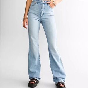 NWT: Wrangler Women's Light Blue Flare Jeans